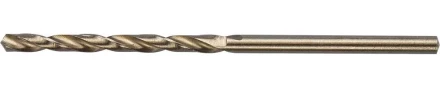 Сверло ЗУБР "ЭКСПЕРТ" КОБАЛЬТ по металлу, цилиндрический хвостовик, быстрорежущая сталь Р6М5К5, класс точн. А1, 2,5х57мм 4-29626-057-2.5 купить в Надыме