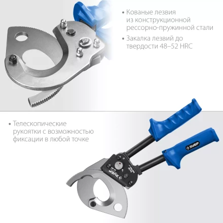 ЗУБР НС-50T, d 50 мм, секторные ножницы, Профессионал (23351-50) купить в Надыме