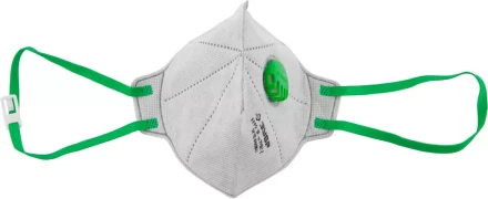 Полумаска фильтрующая ЗУБР "МАСТЕР" плоская, с клапаном, многослойная, угольный фильтр, класс защиты FFP2 11167-2 купить в Надыме