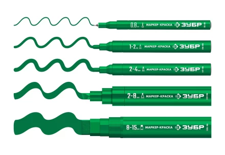 ЗУБР МК-1500 зеленый, 8-15 мм маркер-краска (06329-4) купить в Надыме