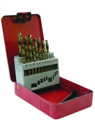 Набор сверл д/мет.Р6М5  19шт.в мет.футляре 1/20 25219 купить в Надыме