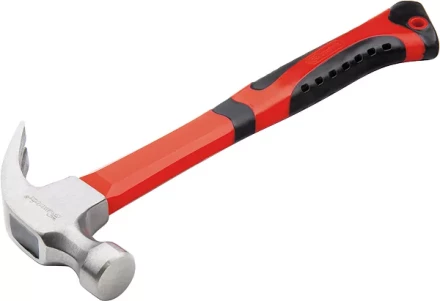 Молоток-гвоздодер 450 г боек 27 мм фибергласовая обрезиненная рукоятка MATRIX 10450 купить в Надыме