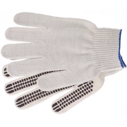 Перчатки трикотажные рисунок ПВХ гель Протектор оверлок Сибртех Россия 67778 купить в Надыме