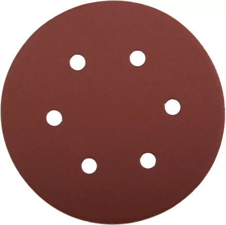 Круг шлифовальный ЗУБР &quot;МАСТЕР&quot; универсальный, из абразивной бумаги на велкро основе, 6 отверстий, Р600, 150мм, 5шт 35566-150-600 купить в Надыме