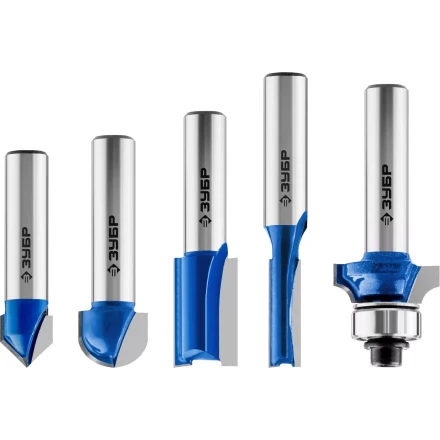 ЗУБР 5 шт, набор профильных фрез по дереву, Профессионал (28795-H5) купить в Надыме