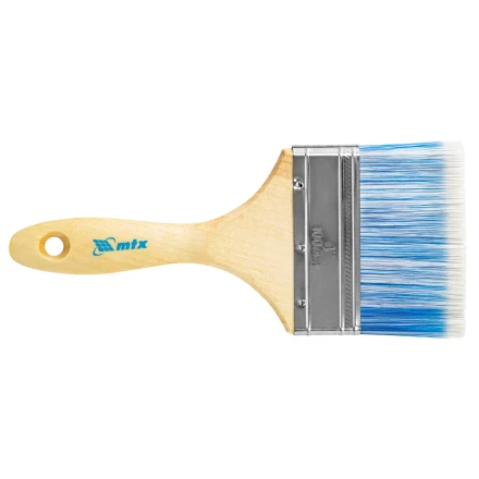 Кисть плоская "Евро" 4", искусственная щетина, деревянная ручка MTX 83074 купить в Надыме