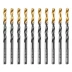 Сверло по металлу, 5,5 мм, HSS-Tin, Golden Tip, 10 шт. Denzel 717214 купить в Надыме