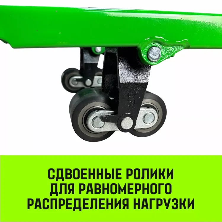 Тележка гидравлическая ручная HITCH REGULAR 3000KG 1150*550мм (полиуретановые ролики) купить в Надыме