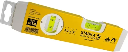Уровень  22 см  70 ТМ магнитный  02190  0,5 мм/м  STABILA купить в Надыме