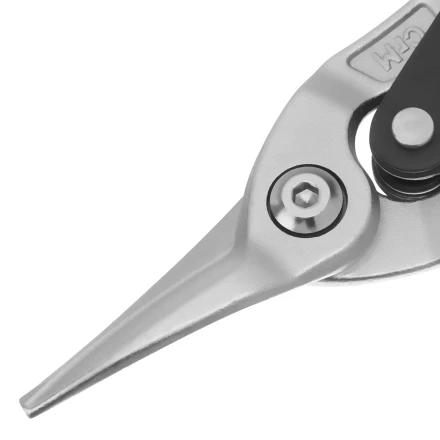 Ножницы по металлу Denzel 78370, 270 мм, прямой рез, сталь-CrMo, трехкомпонентные рукоятки купить в Надыме