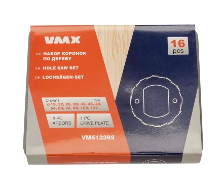 Набор коронок по дереву 16 пред. VMX 512392 купить в Надыме