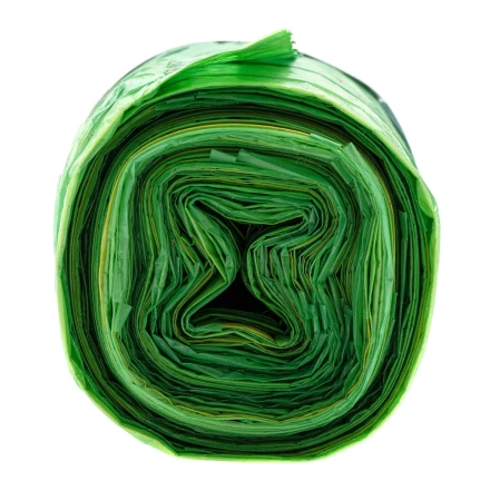 Пакеты для мусора с завязками 35 л x 15 шт., зеленые, Home Palisad 927175 купить в Надыме