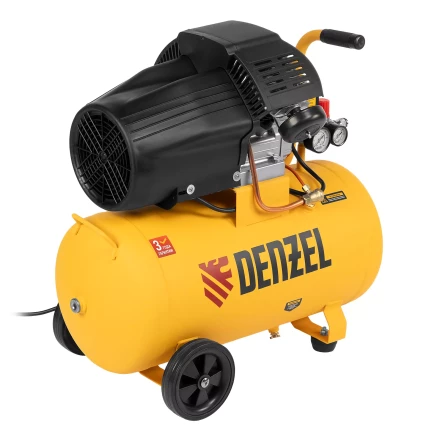 Компрессор воздушный прям. привод Denzel DCV1800/50 58168, 1,8 кВт, 50 литров, 320 л/мин купить в Надыме