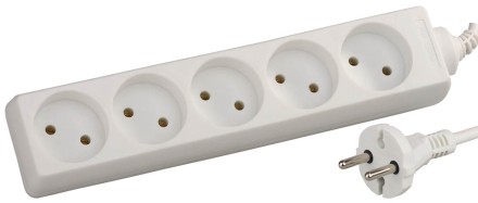 Удлинитель СВЕТОЗАР электрический, 5 гнезд, 5м SV-55050-5 купить в Надыме
