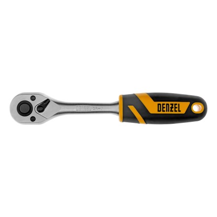Ключ-трещотка 3/8&quot; Denzel 14032, 90 зубьев, с быстрым сбросом, CrV купить в Надыме