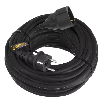 Удлинитель-шнур силовой Denzel Top Series 37420, КГТТ, 20м, 1 розетка, 3 x 1,5 мм, 3 м купить в Надыме