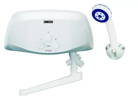 Водонагреватель проточный ZANUSSI 3-logic 55 TS душ и кран купить в Надыме