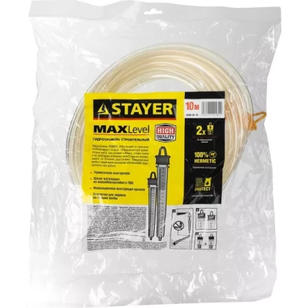Гидроуровень STAYER "MASTER" с усиленной измерительной колбой большого размера, d 6мм, 10м 579437 купить в Надыме