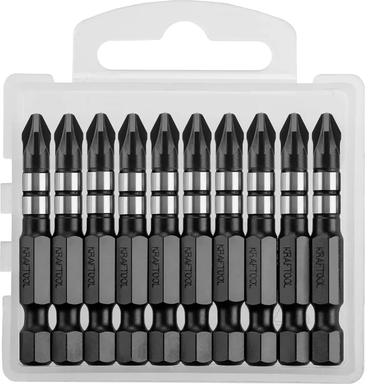 Биты для ударных шуруповертов KRAFTOOL Impact Pro PZ 26193-2-50-S10 купить в Надыме