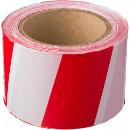 Сигнальная лента, цвет красно-белый, 75мм х 150м, STAYER Master 12241-75-150 купить в Надыме