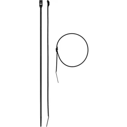 Кабельные стяжки черные КОБРА, с плоским замком, 4.6 х 280 мм, 25 шт, нейлоновые, ЗУБР 30935-46-280 купить в Надыме