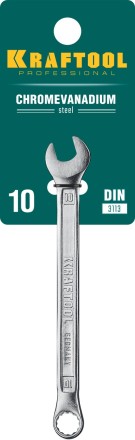 Ключи комбинированные KRAFTOOL, Cr-V, DIN 3113 27079-10 купить в Надыме