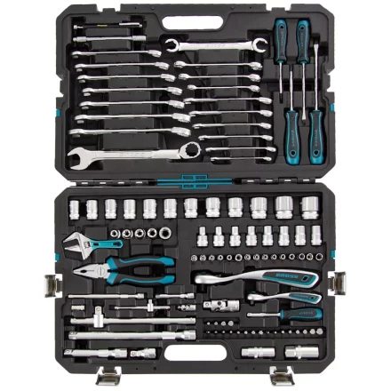 Набор инструментов 101 предмет, 120 зубьев, CrV, 1/4", 1/2" Gross 14151 купить в Надыме