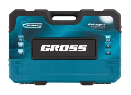 Набор инструментов 101 предмет, 120 зубьев, CrV, 1/4", 1/2" Gross 14151 купить в Надыме