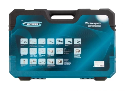 Набор инструментов 101 предмет, 120 зубьев, CrV, 1/4", 1/2" Gross 14151 купить в Надыме