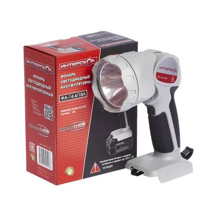 Светодиодный фонарь ИНТЕРСКОЛ ФА-14,4/18Л аккумуляторный Li-ion АПИ купить в Надыме