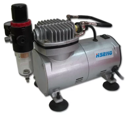 Компрессор безмасляный поршневой прямой привод  мини HSHENG AS 18-2 купить в Надыме