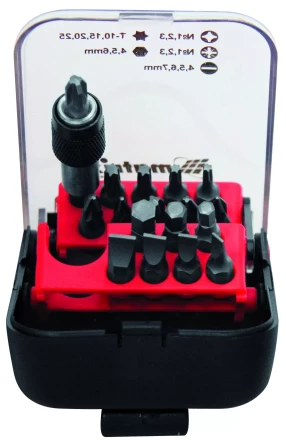 Набор бит, адаптер для бит, сталь S2, 18 предм., в пласт. боксе  MATRIX MASTER 11316 купить в Надыме