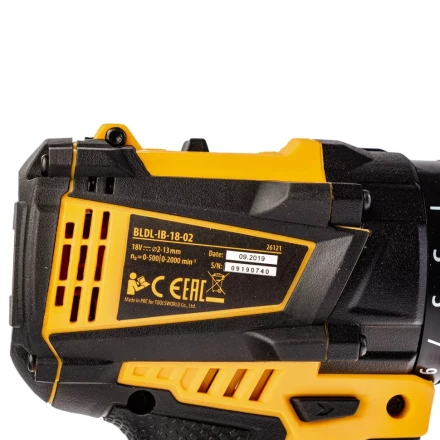 Дрель-шуруповерт аккумуляторная BLDL-IB-18-02 Denzel 26121 купить в Надыме