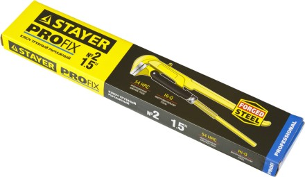Ключ трубный STAYER &quot;PROFI&quot; рычажный, кованый, прямые губки№ 2, 1.5&quot; 27311-2 купить в Надыме
