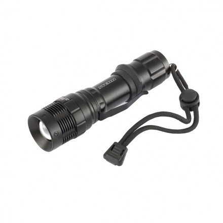 Фонарь 3 W CREE LED зум 3 режима 100% - 50% - стробоскоп клипса ремешок 160 Лм 200 м 3хААА Stern 90582 купить в Надыме