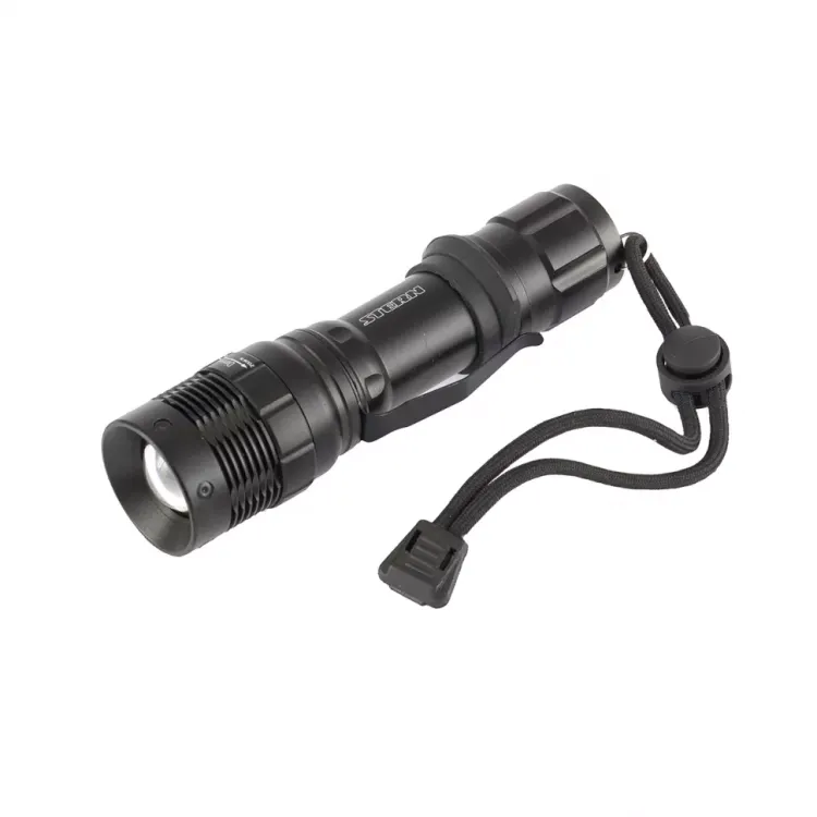 Фонарь 3 W CREE LED зум 3 режима 100% - 50% - стробоскоп клипса ремешок 160 Лм 200 м 3хААА Stern 90582 купить в Надыме
