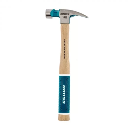 Молоток-гвоздодер с магнитом GROSS AMERICAN HICKORY 280 г угол 75 обрезиненная рукоятка 10417 купить в Надыме