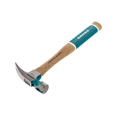Молоток-гвоздодер с магнитом GROSS AMERICAN HICKORY 280 г угол 75 обрезиненная рукоятка 10417 купить в Надыме