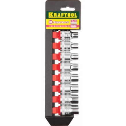 Набор KRAFTOOL &quot;EXPERT QUALITAT&quot; Торцовые головки &quot;SUPER LOCK&quot;, 1/2&quot;, 8-15мм, 8 предметов 27863-H8_z01 купить в Надыме
