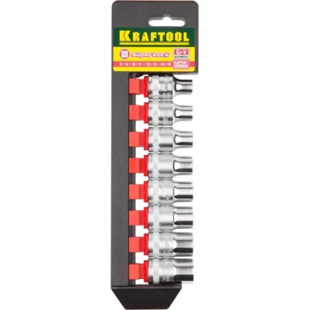 Набор KRAFTOOL "EXPERT QUALITAT" Торцовые головки "SUPER LOCK", 1/2", 8-15мм, 8 предметов 27863-H8_z01 купить в Надыме