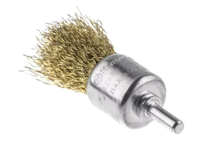 Кордщетка HAMMER кисть 25мм для дрели гофрированная латунированная сталь (207-210) купить в Надыме