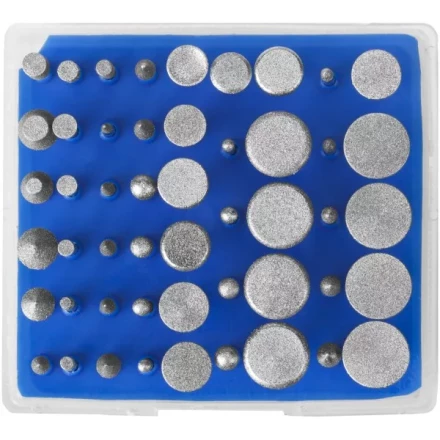 Набор ЗУБР "ПРОФЕССИОНАЛ": Мини-насадки с алмазным напылением в пластиковом боксе, Р 180, хвостовик 3мм, 50 предметов 33383-H50 купить в Надыме