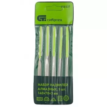 Набор надфилей алмазных 140х70х3 СИБРТЕХ 158337 купить в Надыме