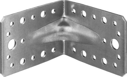 ЗУБР УКУ-2.5, 65 x 90 x 90 x 2.5 мм, цинк, усиленный крепежный уголок (31011-90) купить в Надыме
