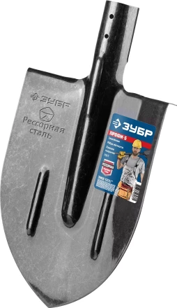 ЗУБР ПРОФИ-5, 375 х 210 мм, полотно рессорная сталь 1.6 мм закалено, c ребрами жесткости, без черенка, тип ЛКО, штыковая лопата, Профессионал (39450) купить в Надыме