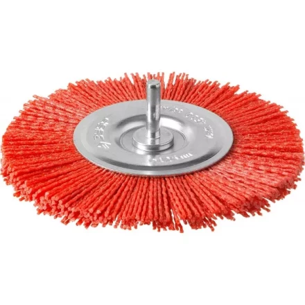 ЗУБР "ПРОФЕССИОНАЛ". Щетка дисковая для дрели, нейлоновая проволока с абразивным покрытием, 125мм 35161-125_z02 купить в Надыме