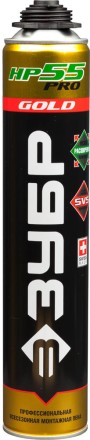 Пена ЗУБР &quot;GOLD PRO НР55&quot; профессиональная, монтажная, пистолетная, всесезонная, 800мл 41158 купить в Надыме
