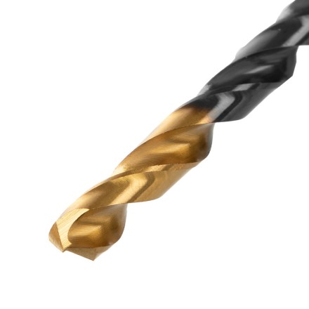 Сверло по металлу, 6,5 мм, HSS-Tin, Golden Tip, 10 шт. Denzel 717216 купить в Надыме