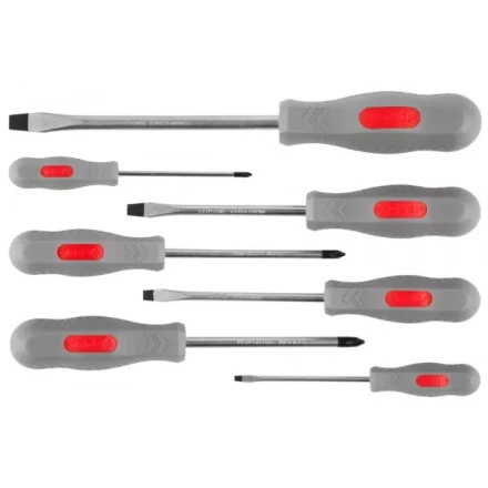 Набор ЗУБР "МАСТЕР": Отвертки, Cr-v, эргономичная двухкомпонентная рукоятка, 7шт 25065-H7_z02 купить в Надыме