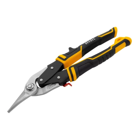 Ножницы по металлу Denzel, 270 мм, прямой и левый рез, сталь-СrMo, трехкомпонентные рукоятки, 78372 купить в Надыме